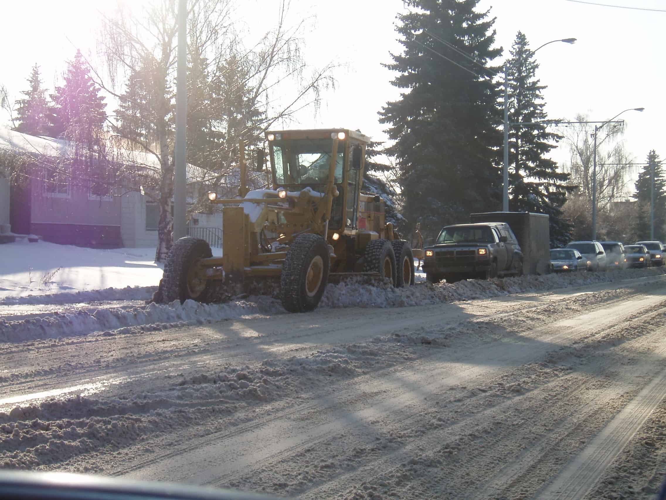 Clearing roads and sidewalks during winter